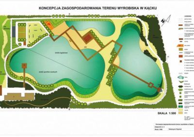 Projekt zagospodarowania terenu kąpieliska pod Warszawą